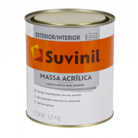 Massa Acrílica Branca 1,3kg Suvinil