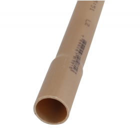 Cano Tubo PVC Soldável Marrom p/ Água Fria 1/2" 20mm c/ 1m Amanco
