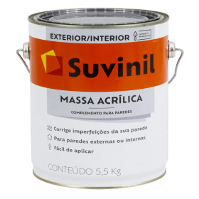 Massa Acrílica Branca Galão 5,5kg Suvinil