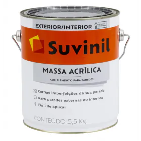 Massa Acrílica Branca Galão 5,5kg Suvinil