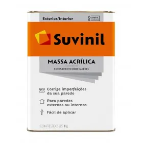 Massa Acrílica Branca Lata 25kg Suvinil