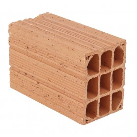 Bloco Tijolo Cerâmico Vedação Tipo Baianão 14 x 19 x 29cm