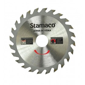 Disco de Serra Vídea p/ Madeira  4 3/8" 110mm 24 Dentes Stamaco