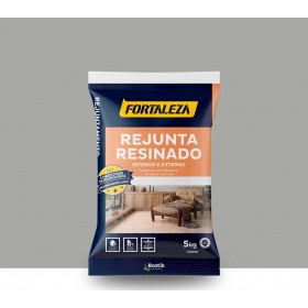 Rejunte Resinado Cerâmico e Porcelanato Cinza 5kg Fortaleza