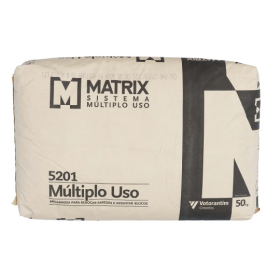 Argamassa Massa Pronta Matrix Múltiplo Uso Cinza 50kg Votorantim