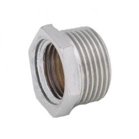 Bucha Redução Curta Cromada Rosca/Rosca 3/4"X1/2" Rieti