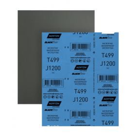 Folha de Lixa DïÁgua T499 Black Ice Grão 1200 Norton