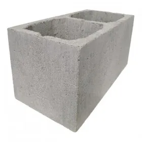 Bloco De Cimento / Concreto Vedação com Fundo 19X19X39 cm