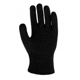 Luva de Malha Algodão Pigmentada Preta Tamanho 9 Acrilon