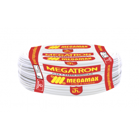 Fio Cabo Flexível 1,5mm2 750V Branco Rolo C/100M Megatron