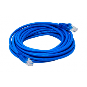 Cabo De Rede Cat5e Patch Cord Azul 10,00mts