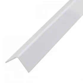 Cantoneira Tipo L Sobrepor p/ Parede Alumínio Branca 3m x 1"(2,54cm)