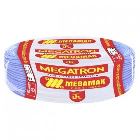 Fio Cabo Flexível 4mm2 750V Azul Rolo C/100M Megatron