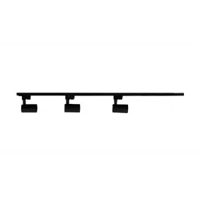 Kit Trilho Eletrificado 1m c/ 03 Spots LED 10W 3000K Bivolt Preto Ourolux