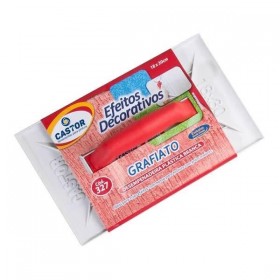 Desempenadeira PVC Para Grafiato 18X30cm Branca Castor