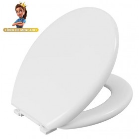 Assento Sanitário Oval Anatômico Soft Branco Astra