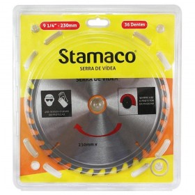 Disco de Serra Vídea p/ Madeira  9.1/4" 230mm 24 Dentes Stamaco