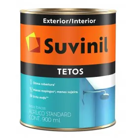Tinta Acrílica Fosco Anti-Mofo Tetos Branco Neve 0,9L Suvinil