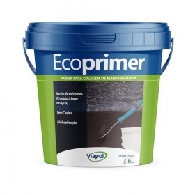 Primer Para Manta Asfáltica Ecoprimer Preto 3,6L Viapol