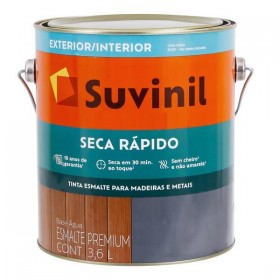Esmalte Base Água Premium Seca Rápido Acetinado Branco 3,6L Suvinil