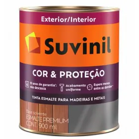 Esmalte Sintético Premium Cor e Proteção Fosco Preto 0,9L Suvinil