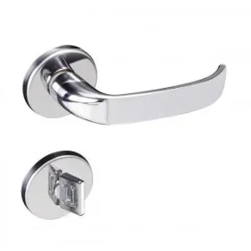 Fechadura P/ Porta de Banheiro Cromada 40mm Roseta ZM Magnum Pado
