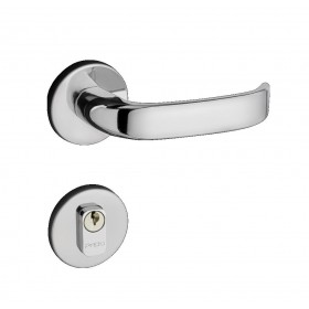 Fechadura P/ Porta de Entrada Cromada 40mm Roseta ZM Magnum Pado