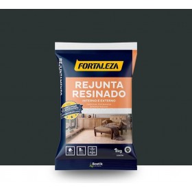Rejunte Resinado Cerâmico e Porcelanato Preto 1kg Fortaleza