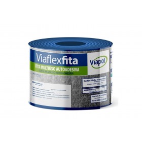 Fita Impermeabilizante Multiuso Alumínio Viaflex 10cm x 10m 1mm Viapol