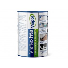 Fita Impermeabilizante Multiuso Alumínio Viaflex 20cm x 10m 1mm Viapol