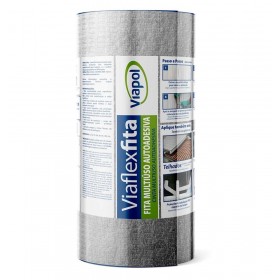Fita Impermeabilizante Multiuso Alumínio Viaflex 30cm x 10m 1mm Viapol