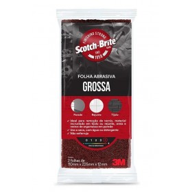 Fibra Abrasiva De Limpeza Pesada Grossa 110mmx225mm c/ 02Pçs 3M