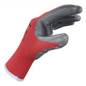 Luva de Poliéster Vermelha c/ Banho Nitrílico Red Line Tam.9 Wurth