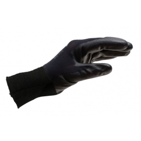 Luva de Poliéster PU Preta Red Line Tamanho 9 Wurth