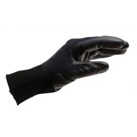 Luva de Poliéster PU Preta Red Line Tamanho 9 Wurth