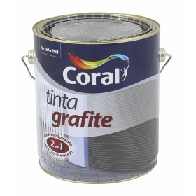 Esmalte Sintético Tinta Grafite Fosco Cinza Claro 3,6L Coral