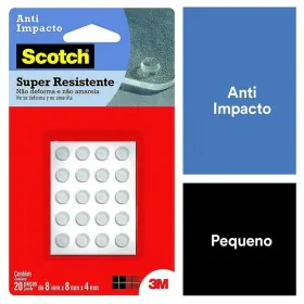 Protetor Silicone Anti-Impacto Redondo Pequeno 8mm 20 Peças 3M Scotch