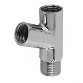 Junção Adaptador Reforçado Cromado Rosca x Rosca 1/2"x1/2" Rieti