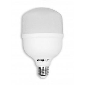 Lâmpada Super LED Alta Potência 30W Bivolt Branco Frio 6500K Ourolux