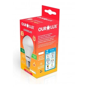 Lâmpada Super LED Ouro 6W Bivolt Amarela 3000K Ourolux