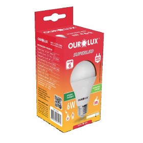 Lâmpada Super LED Ouro 6W Bivolt Branca Fria 6500K Ourolux