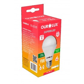 Lâmpada Super LED Ouro 9W Bivolt Branca Fria 6500K Ourolux