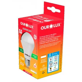 Lâmpada Super LED Alta Potência 15W Bivolt Branca Fria 6500K Ourolux