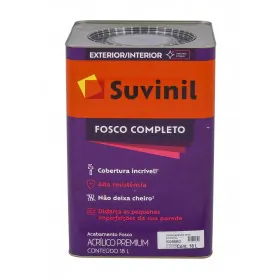 Tinta Acrílica Fosco Completo Premium Branco Neve Fosco 18L Suvinil