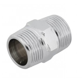 Niple Duplo Latão Cromado 3/4" x 3/4" Rieti