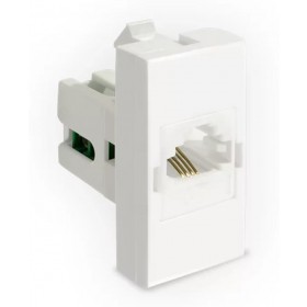 Módulo Tomada Telefone RJ11 4 fios Branco 85023 Inova Pro Alumbra