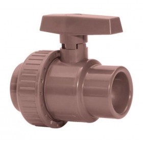 Registro Esfera c/ União Soldável PVC Marrom 25mm 3/4" Amanco