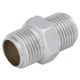 Niple Duplo Latão Cromado 1/2" x 1/2" Rieti