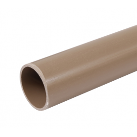 Cano Tubo PVC Soldável Marrom p/ Água Fria 2" 60mm c/ 1m Amanco