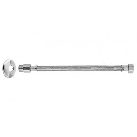 Engate Flexível Metálico Aço Inoxidável Macho Fêmea 40cm 1/2" Blukit